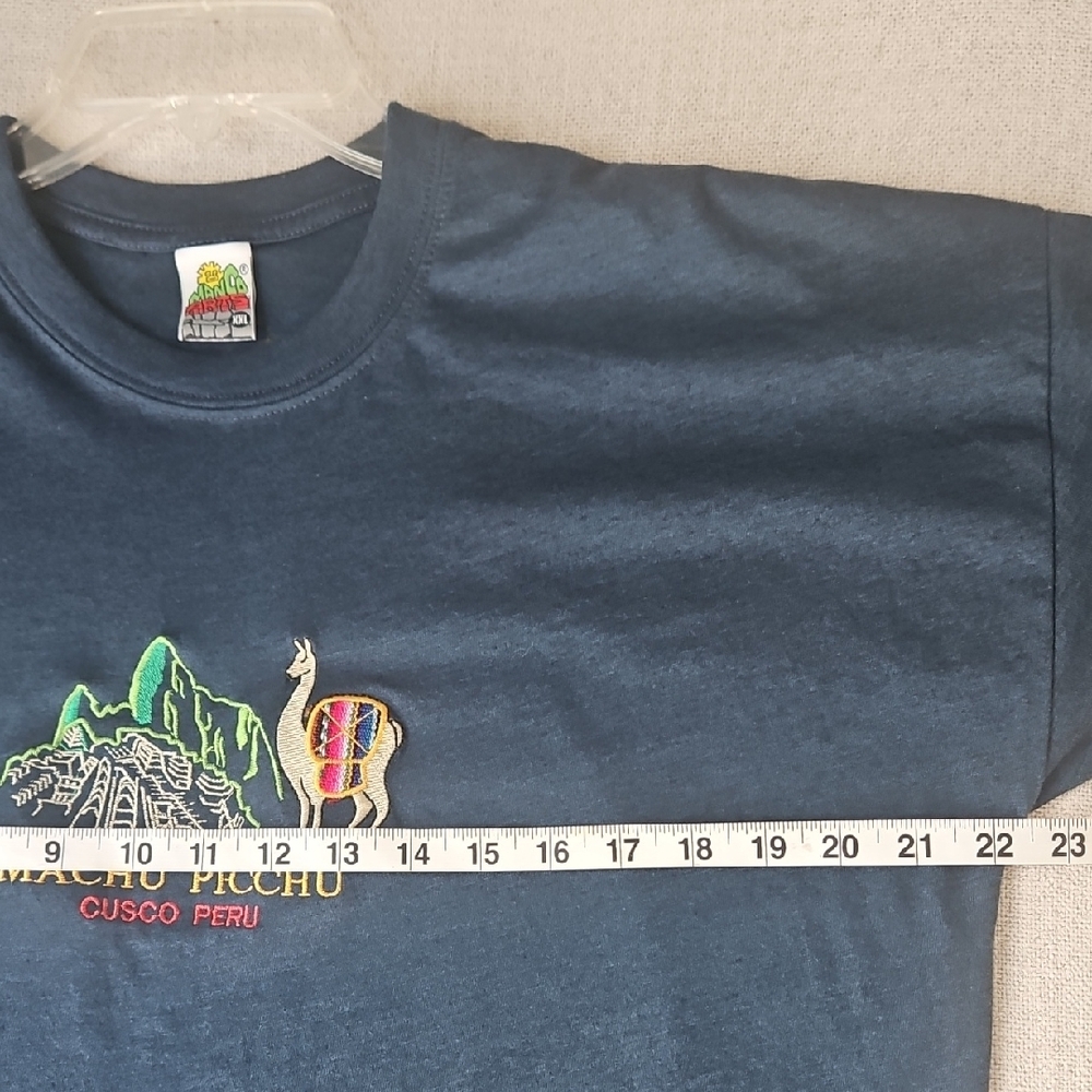 Navy Machu Picchu Peru Graphic T-Shirt - Picture 8 of 9